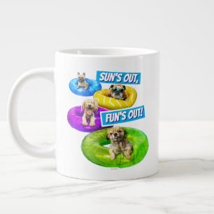 Dog Pool Party Giant Coffee Mug