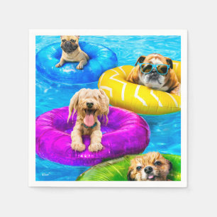 Dog Pool Party Napkins