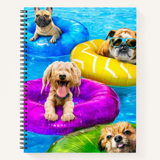Dog Pool Party Notebook (Front)