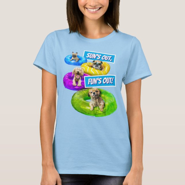 Dog Pool Party T-Shirt (Front)