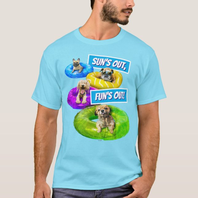 Dog Pool Party T-Shirt (Front)