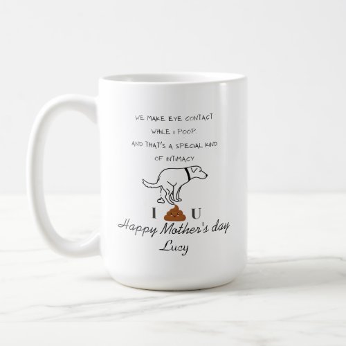 Dog poop Happys Fathers day Coffee Mug