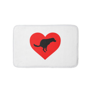 Dog Poop Heart Bath Mat