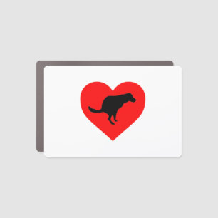 Dog Poop Heart Car Magnet