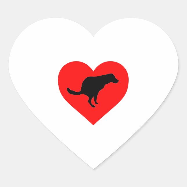 Dog Poop Heart    Sticker (Front)