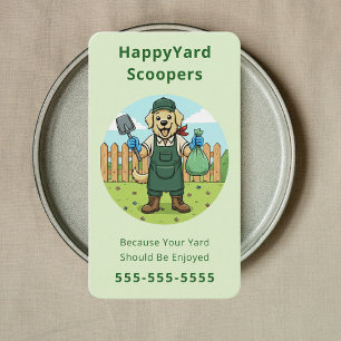 Dog Poop Scooper Pet Waste Management Modern Business Card
