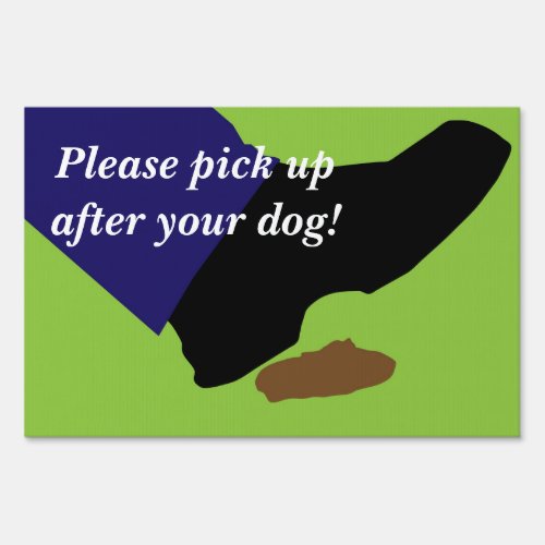 Dog Poop Yard Yard Sign