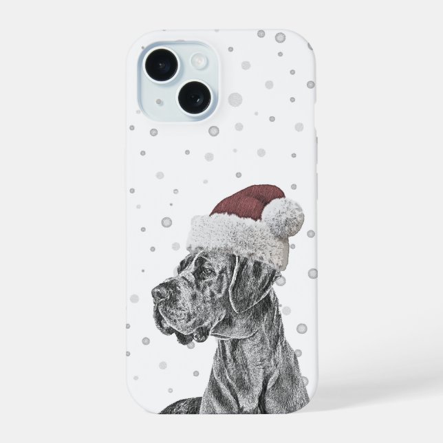 Dog Portrait Christmas Phone Cases (Back)