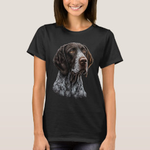 Dog portrait of GSP German Shorthaired Pointer T-Shirt