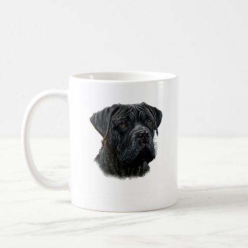 Dog portrait of italian mastiff Cane Corso  Coffee Mug