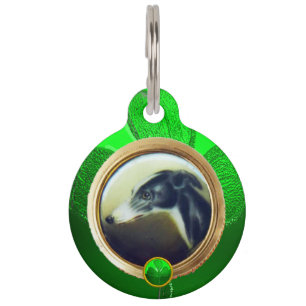 DOG PORTRAITS / Irish Greyhound Photo Template Pet Tag
