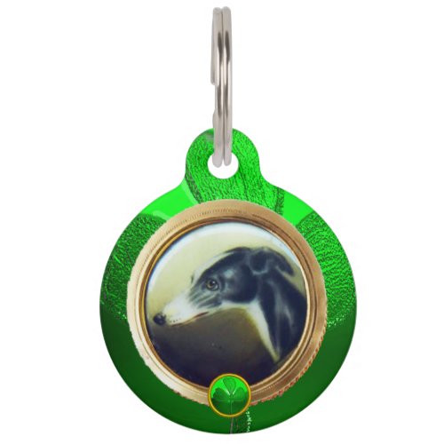 DOG PORTRAITS  Irish Greyhound Photo Template Pet Tag