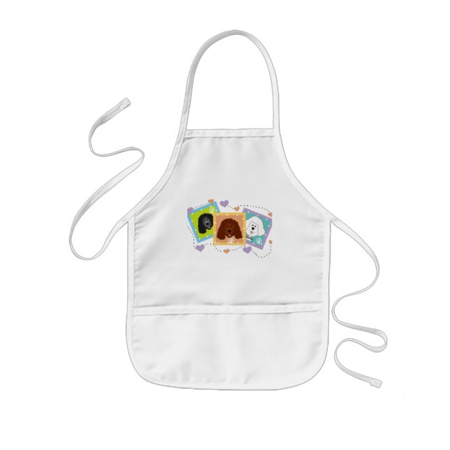 Dog Portraits Tshirts and Gifts Kids' Apron (Front)