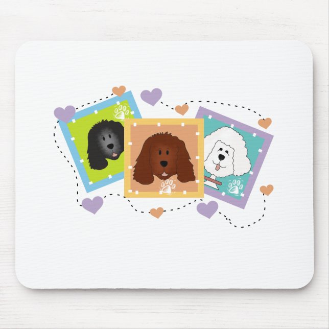Dog Portraits Tshirts and Gifts Mouse Pad (Front)