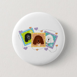 Dog Portraits Tshirts and Gifts Pinback Button