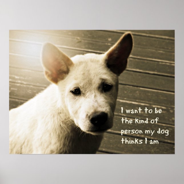 Dog Poster, Dog Lover's Gift Poster (Front)