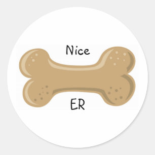 Dog Pound_Nice Bone Classic Round Sticker
