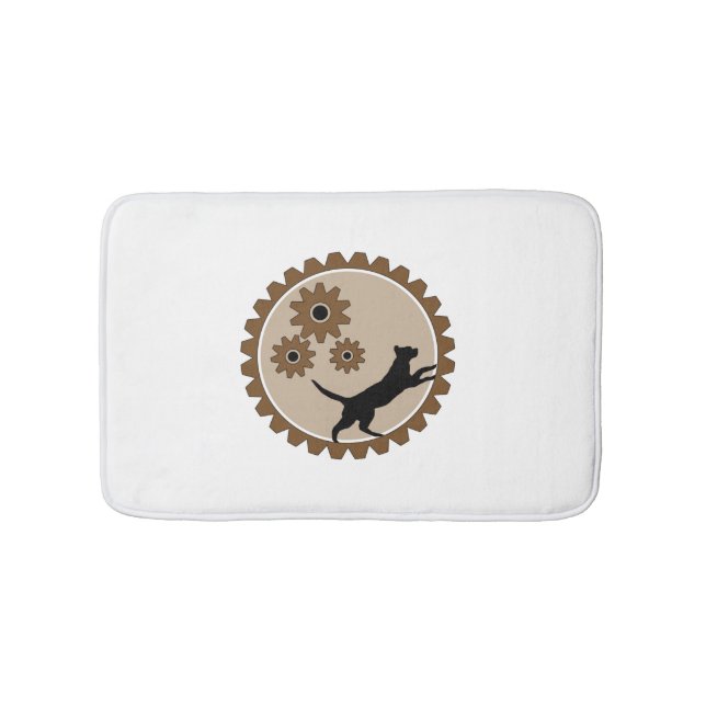 dog powered cage with wheels   bath mat (Front)