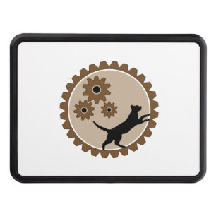 dog powered cage with wheels hitch cover