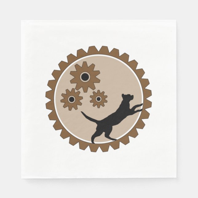 dog powered cage with wheels   napkins (Front)