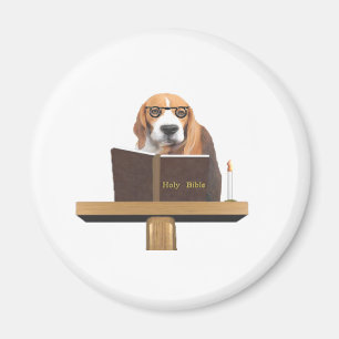 Dog Preacher Magnet