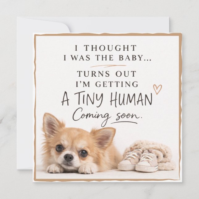 Dog Pregnancy Announcement Card (Front)