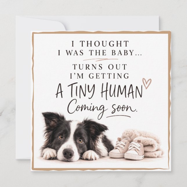 Dog Pregnancy Announcement Card (Front)