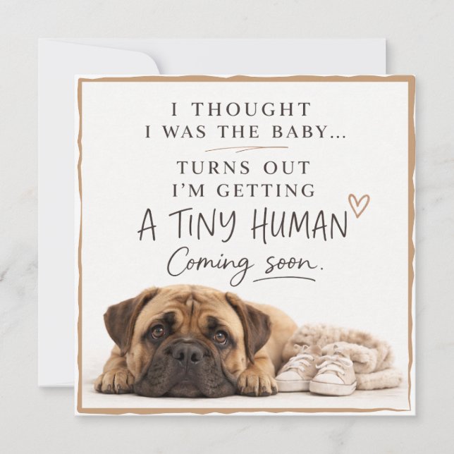 Dog Pregnancy Announcement Card (Front)