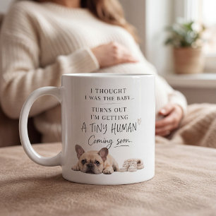 Dog Pregnancy Announcement French Bulldog Coffee Mug