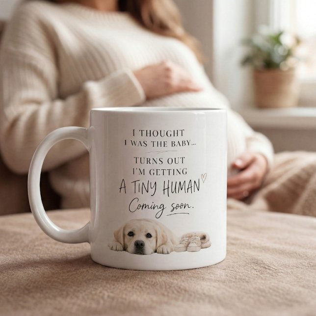 Dog Pregnancy Announcement Labrador Coffee Mug (Creator Uploaded)