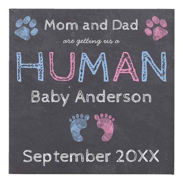 Dog Pregnancy Announcement Sign (Front)