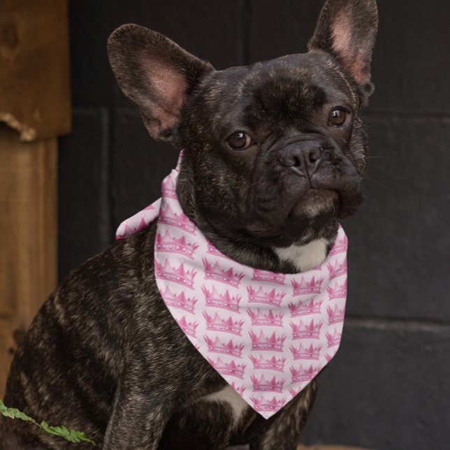 Dog Princess Pink Crown Bandana (Creator Uploaded)