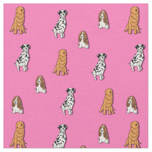 Dog Print Fabric