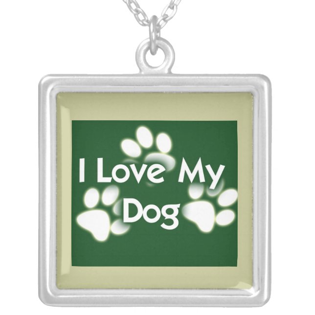 Dog Print Necklace (Front)
