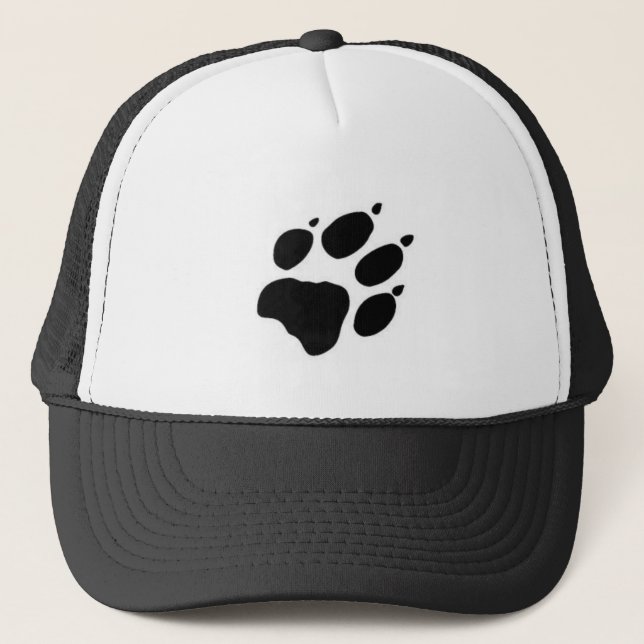 dog print trucker hat (Front)
