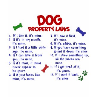 DOG Property Laws 2 shirt