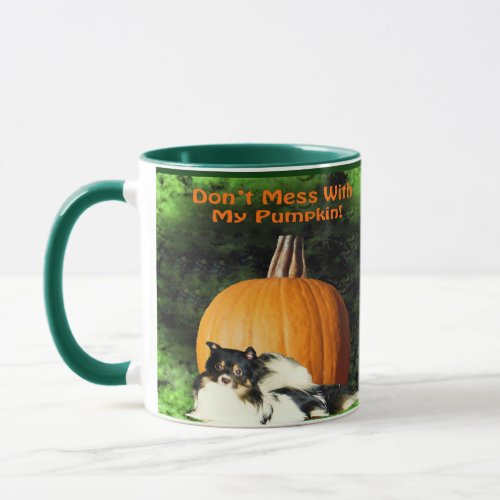 Dog Protecting Large Pumpkin Mug