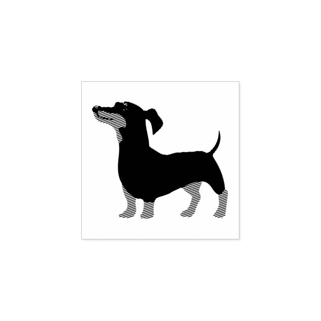 Dog Puppy Cutest Baby Dachshund Rubber Stamp