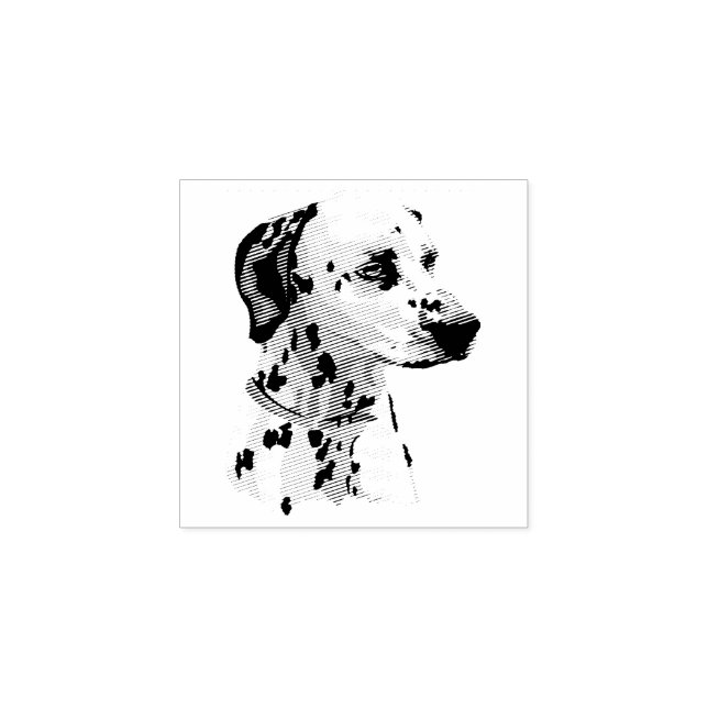 Dog Puppy Cutest Baby Dalmatian Rubber Stamp (Imprint)