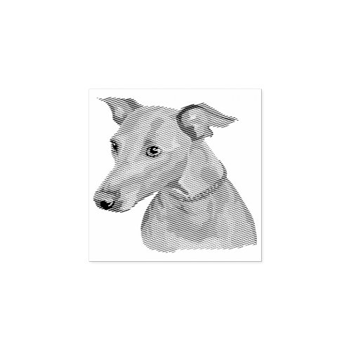 Dog Puppy Cutest Baby Italian Greyhound Rubber Stamp