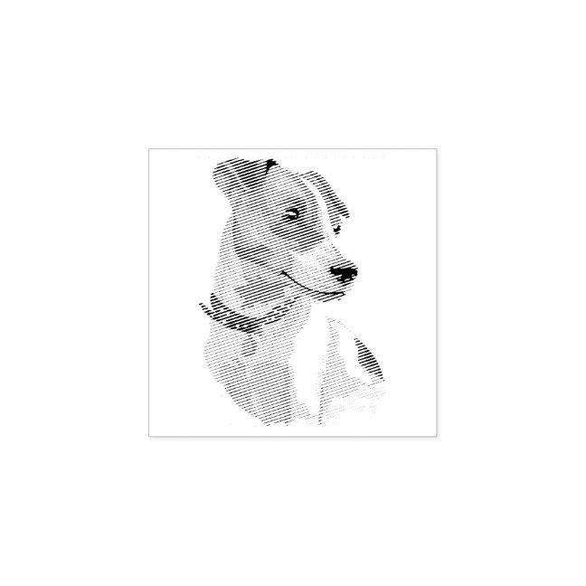 Dog Puppy Cutest Baby Jack Russell Rubber Stamp