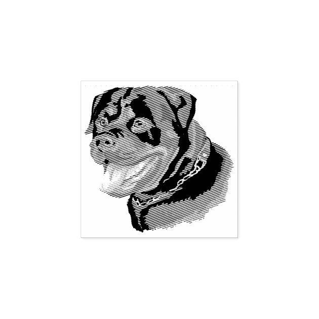 Dog Puppy Cutest Baby Rottweiler Rubber Stamp