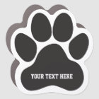 Dog Puppy Paw Print Personalised
