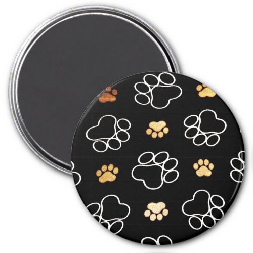 Dog Puppy Paw Prints Gifts for Dog Lovers Magnet