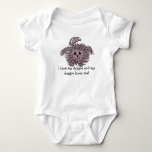 Dog Puppy Pet Love Infant Baby Child Kid Adopt One Baby Bodysuit