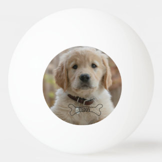 DOG PUPPY PHOTO NAME BONE BEST DOG MOM DAD TRENDY PING PONG BALL