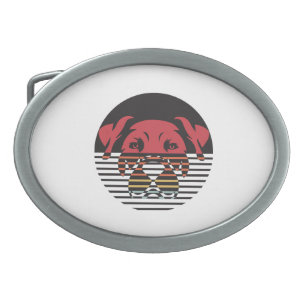 Dog Puppy Shirt I Love Dogs Paw Print Heart Cute Belt Buckle