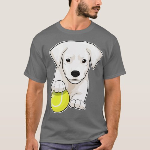 Dog Puppy Tennis Tennis Ball  T_Shirt