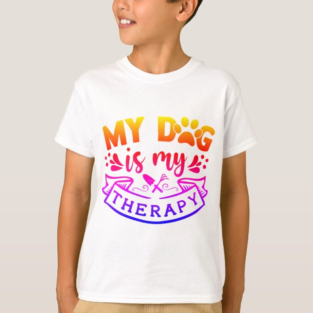Dog Quote Typography T-Shirt (Front)