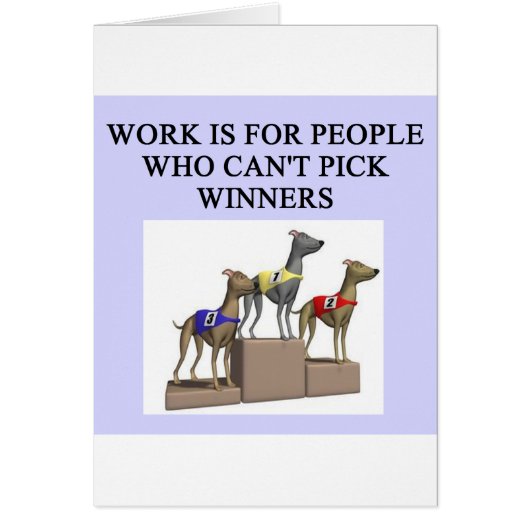 dog racing proverb cards (Front)